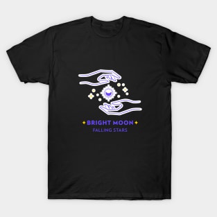 Bright Moon Falling Stars T-Shirt